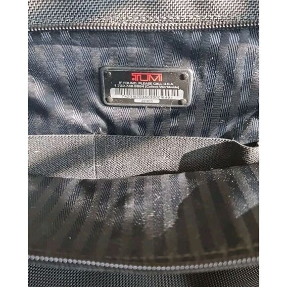 TUMI Alpha Rolling Laptop Briefcase Bag Ballistic Overnight Suitcase 2214D3 BLK - Picture 10 of 14